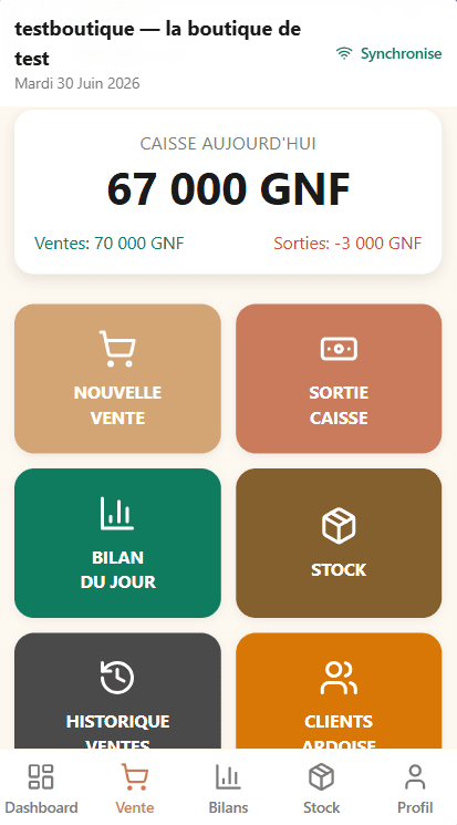 StockZen · App Vente